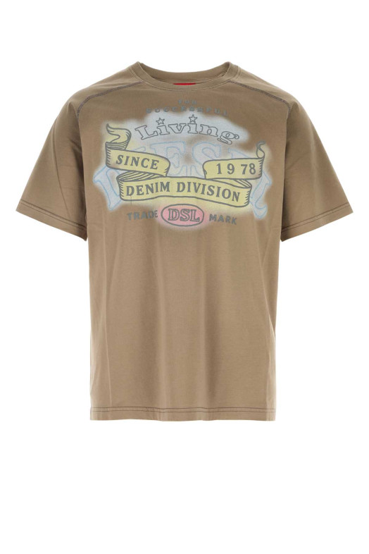Cappuccino cotton T-Forb t-shirt DIESEL (A238000SKBK)