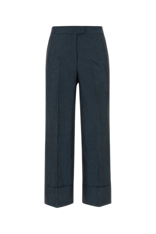 Denim blue cotton blend Colette palazzo pant PT TORINO (CDVSTTZ00STDZI33)