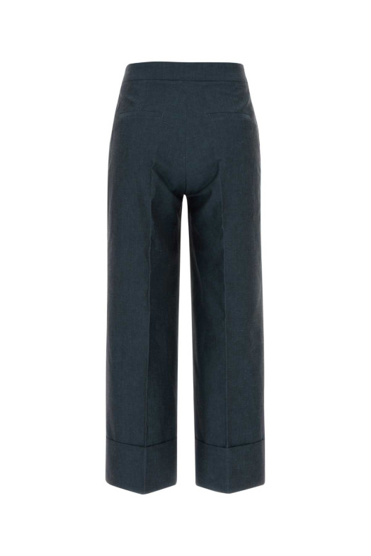 Denim blue cotton blend Colette palazzo pant PT TORINO (CDVSTTZ00STDZI33)