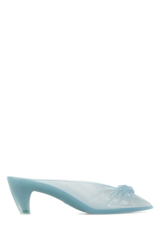 Light blue rubber ChloÃ© Jelly mules CHLOE (CH26U17ORQ)
