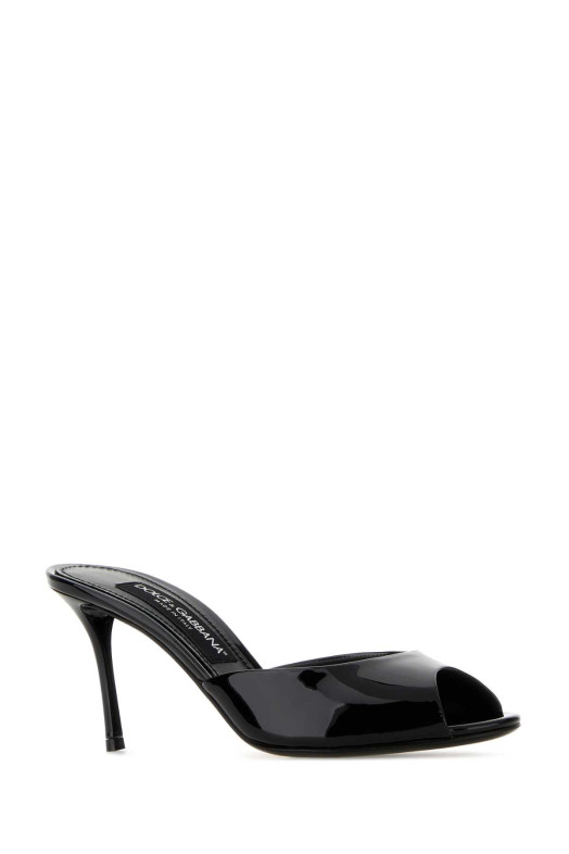 Black leather Keira mules Black DOLCE & GABBANA (CR2023A1471)