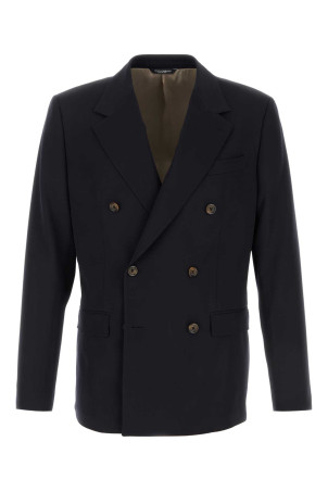 Black stretch wool blazer DOLCE & GABBANA (G2WG1TFUBGZR)