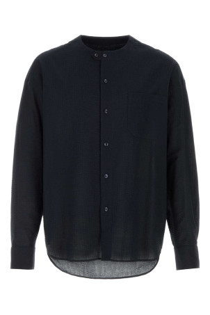 Midnight blue seersucker shirt GIORGIO ARMANI (GM003497TE11186)