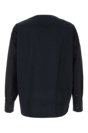 Midnight blue seersucker shirt GIORGIO ARMANI (GM003497TE11186)