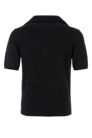 Black cotton blend polo shirt Black DOLCE & GABBANA (GXZBHZJGMGX)