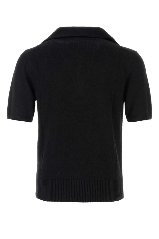 Black cotton blend polo shirt Black DOLCE & GABBANA (GXZBHZJGMGX)
