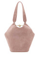 Pink suede mini Lotus shoulder bag KHAITE (H2056726L726)