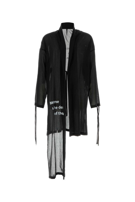 Black cotton cardigan Black YOHJI YAMAMOTO (HKJ18047)