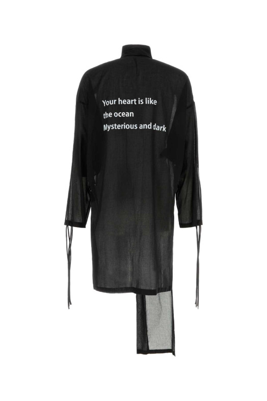 Black cotton cardigan Black YOHJI YAMAMOTO (HKJ18047)
