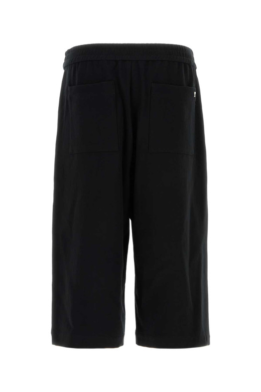 Black cotton bermuda shorts AMI (HSO310CO0106)