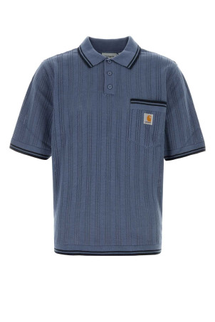 Air Force blue cotton S/S Ramsey Polo CARHARTT WIP (I036168)