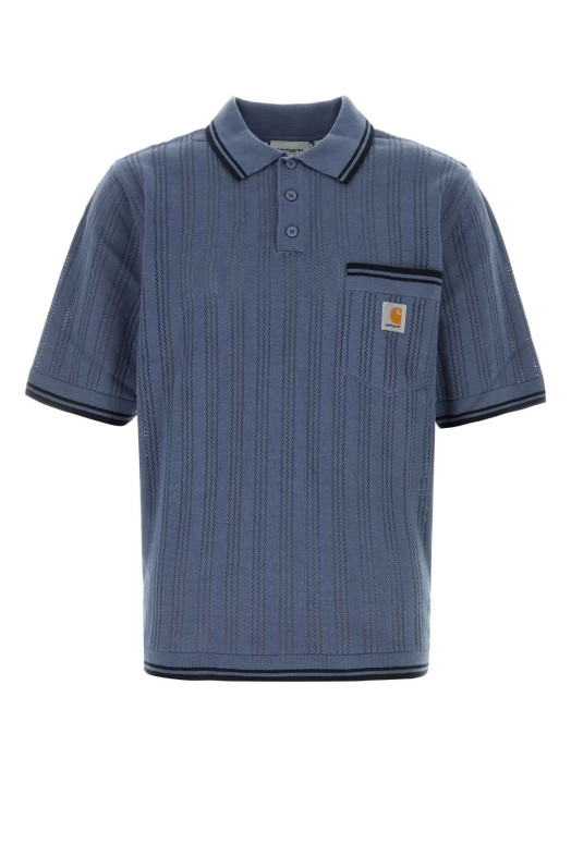 Air Force blue cotton S/S Ramsey Polo CARHARTT WIP (I036168)