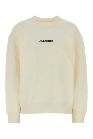 Ivory cotton sweatshirt White JIL SANDER (J02GU0113J20128)