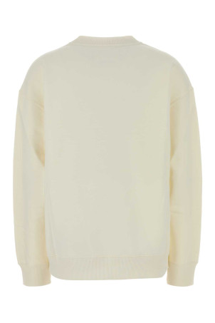 Ivory cotton sweatshirt White JIL SANDER (J02GU0113J20128)