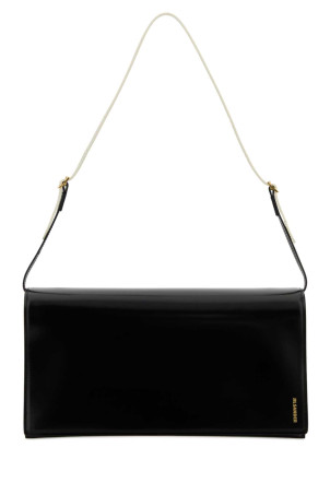 Black leather medium File shoulder bag JIL SANDER (J08ZH0099P9054)