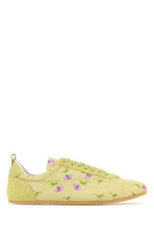 Printed canvas Etage sneakers Yellow JIL SANDER (J15WS0047P7713)