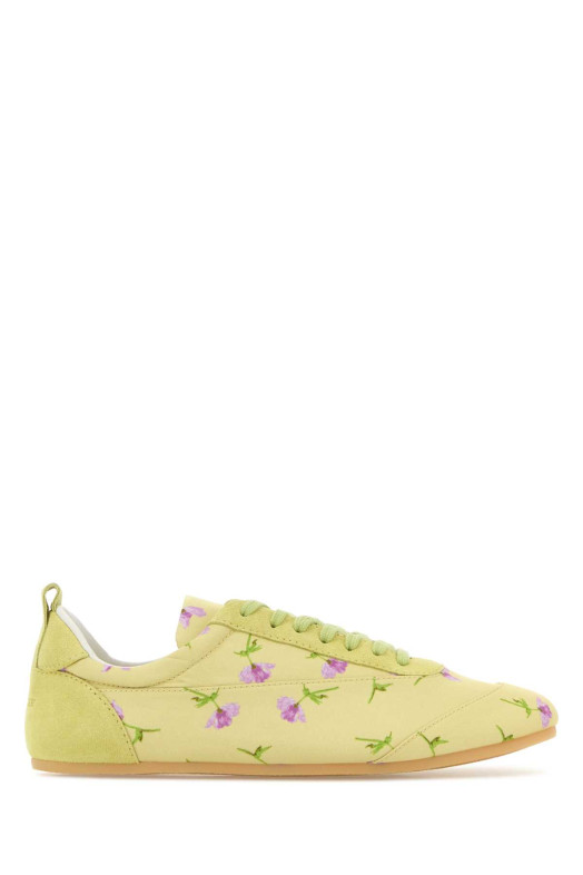 Printed canvas Etage sneakers Yellow JIL SANDER (J15WS0047P7713)