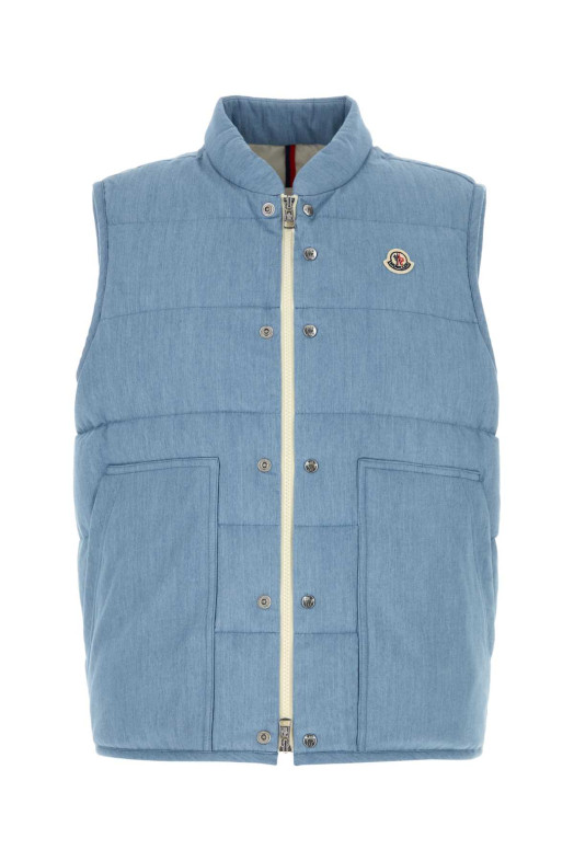 Light blue cotton Heceta down jacket MONCLER (L10911A00137599HB)