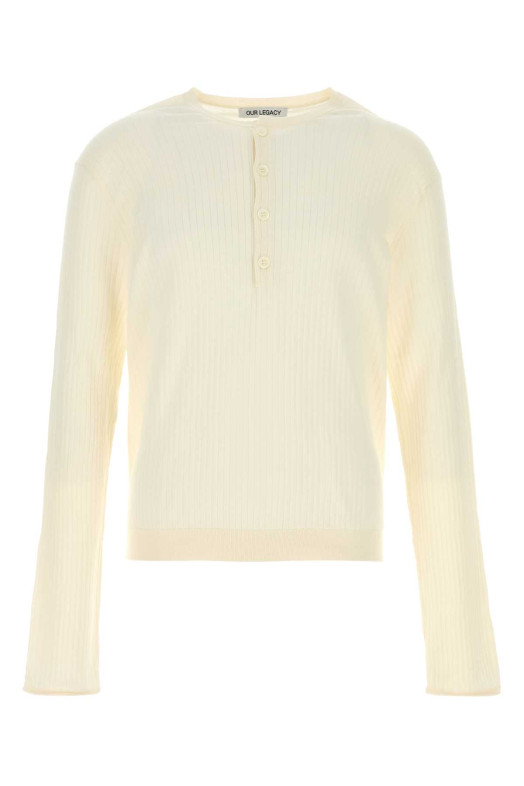 Ivory cotton sweater OUR LEGACY (M2263FI)