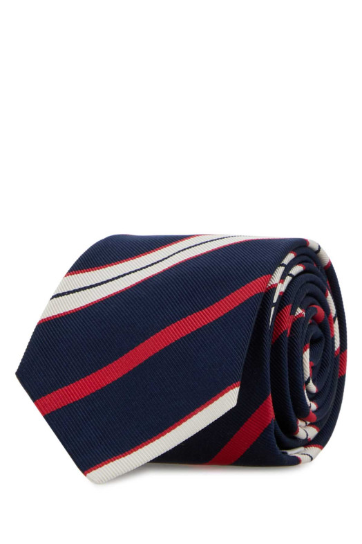 Embroidered silk blend tie THOM BROWNE (MNL001A07182)
