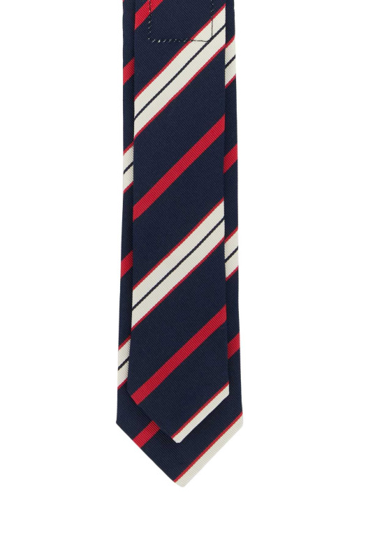 Embroidered silk blend tie THOM BROWNE (MNL001A07182)