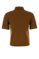 Brown jersey polo shirt MIU MIU (MT2204SOOO14OA)