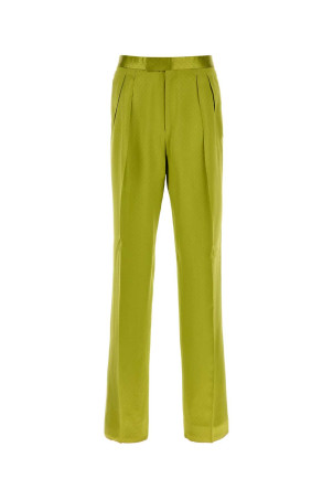 Pistachio green satin pant TOM FORD (PLMD04SVP04R)