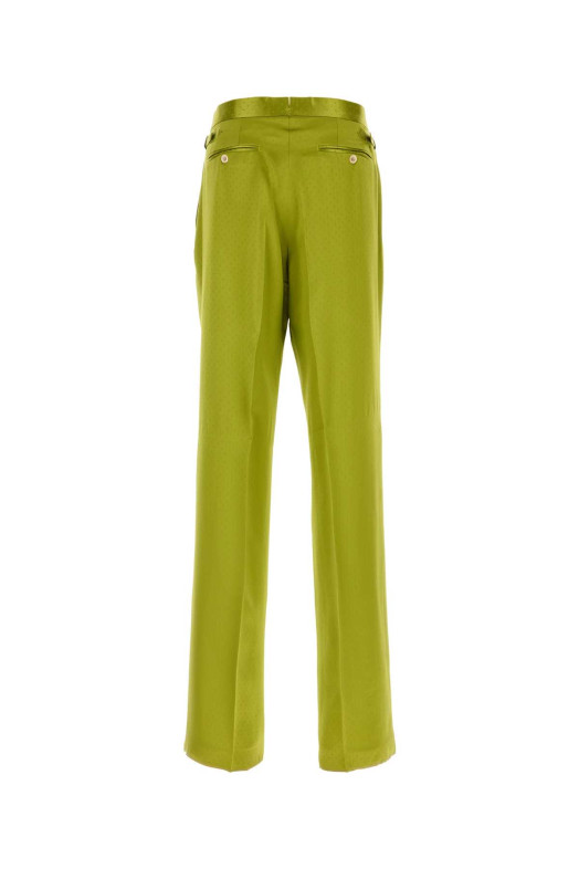 Pistachio green satin pant TOM FORD (PLMD04SVP04R)