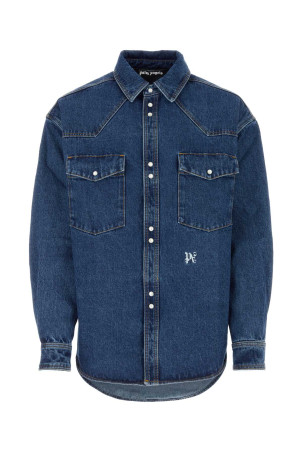 Denim shirt White PALM ANGELS (PMYD023R24DEN002)