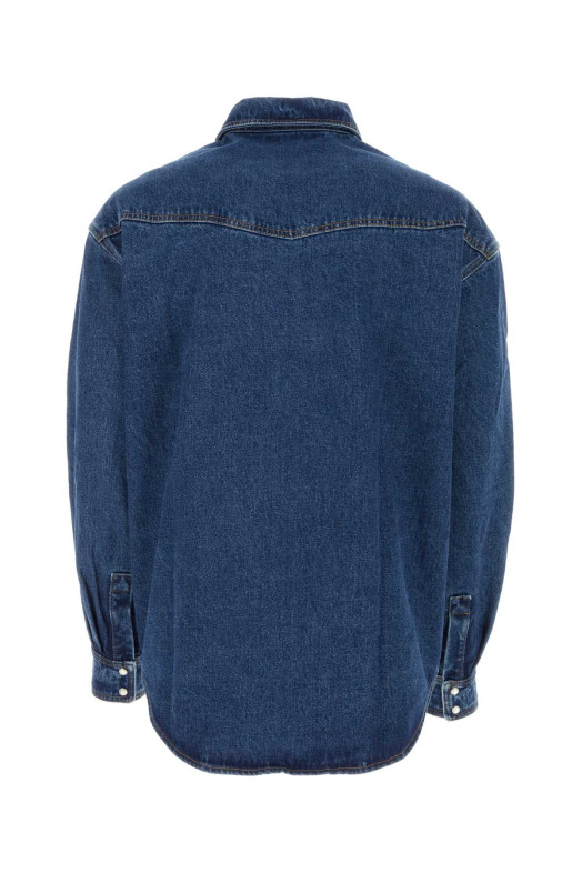 Denim shirt White PALM ANGELS (PMYD023R24DEN002)