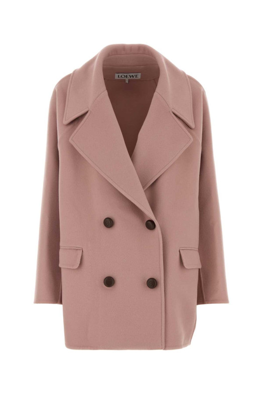 Pink wool coat Pink LOEWE (S359Y01XE8)