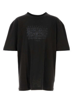 Black cotton oversize t-shirt MAISON MARGIELA (S50GC0730M20164)