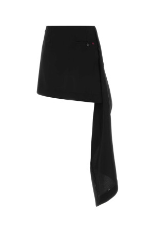 Black wool mini skirt Black LOEWE (S540Y08XCT)