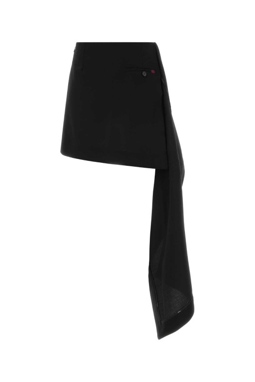 Black wool mini skirt Black LOEWE (S540Y08XCT)