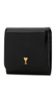 Black leather Paris Paris wallet AMI (USL708AL0139)