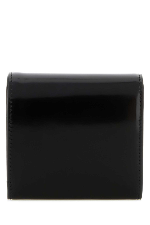 Black leather Paris Paris wallet AMI (USL708AL0139)
