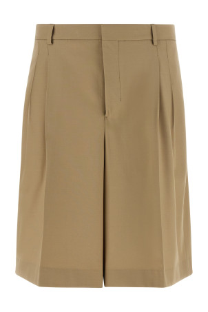 Fresh wool bermuda shorts Beige