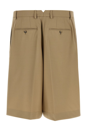 Fresh wool bermuda shorts Beige