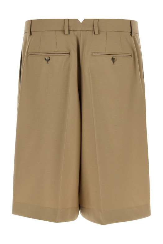 Fresh wool bermuda shorts Beige