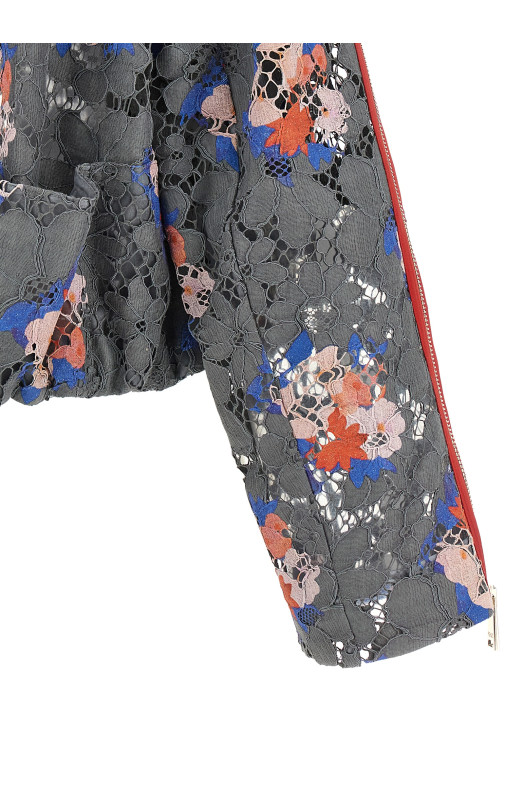 'Fendi Bouquet' lace blazer Gray