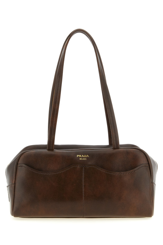 'Prada Carry' large top case Brown