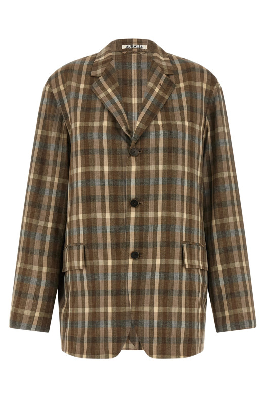 Super 130's wool blazer Brown