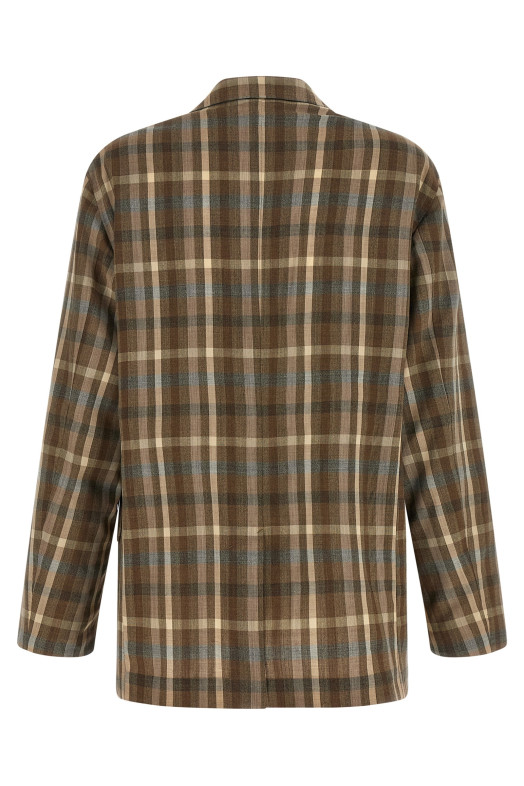 Super 130's wool blazer Brown