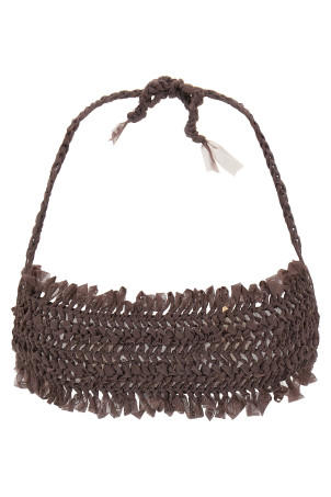 'Aurora' bikini top Brown