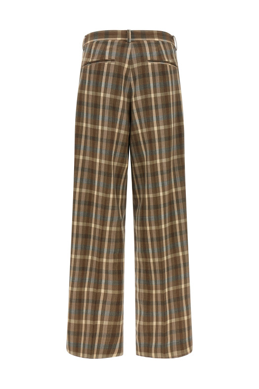 Super 130's wool pants Brown
