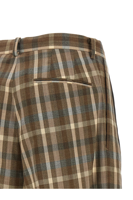 Super 130's wool pants Brown