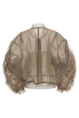 'Secchia Flight' bomber jacket Gray