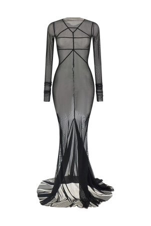 'Temple' dress Black