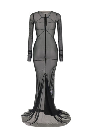 'Temple' dress Black