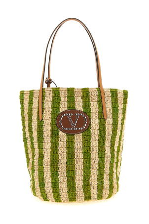 Покупки Valentino Garavani, рафія, зелений W2B0R37UHKC0H